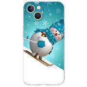 Чехол BoxFace Apple iPhone 13 Skier Snowman