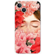 Чехол BoxFace Apple iPhone 13 Girl in Flowers