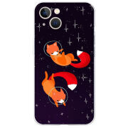 Чехол BoxFace Apple iPhone 13 Fox-Astronauts