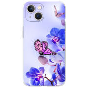 Чехол BoxFace Apple iPhone 13 Orchids and Butterflies
