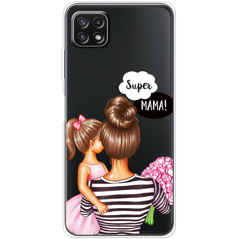 Прозрачный чехол BoxFace Samsung Galaxy A22 5G (A226) Super Mama and Daughter