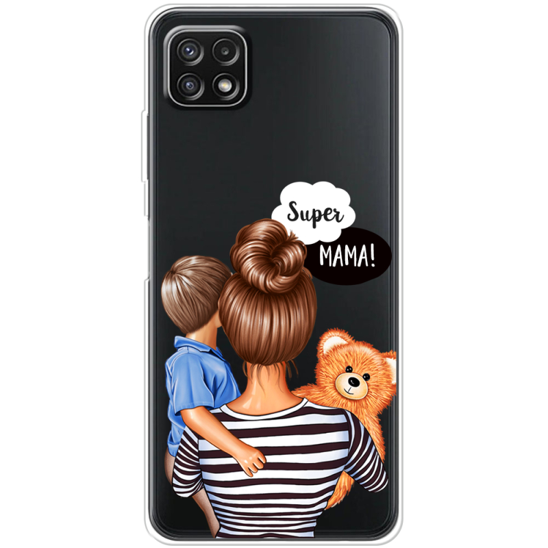 Прозрачный чехол BoxFace Samsung Galaxy A22 5G (A226) Super Mama and Son