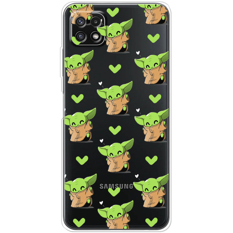 Прозрачный чехол BoxFace Samsung Galaxy A22 5G (A226) Pattern Baby Yoda