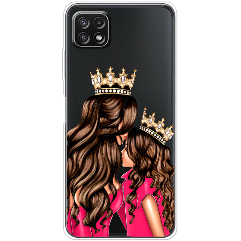 Прозрачный чехол BoxFace Samsung Galaxy A22 5G (A226) Queen and Princess