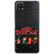 Прозрачный чехол BoxFace Samsung Galaxy A22 5G (A226) Merry Christmas