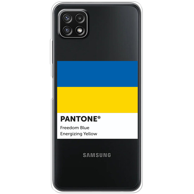 Прозрачный чехол BoxFace Samsung Galaxy A22 5G (A226) Pantone вільний синій