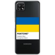 Прозрачный чехол BoxFace Samsung Galaxy A22 5G (A226) Pantone вільний синій