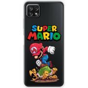 Прозрачный чехол BoxFace Samsung Galaxy A22 5G (A226) Super Mario