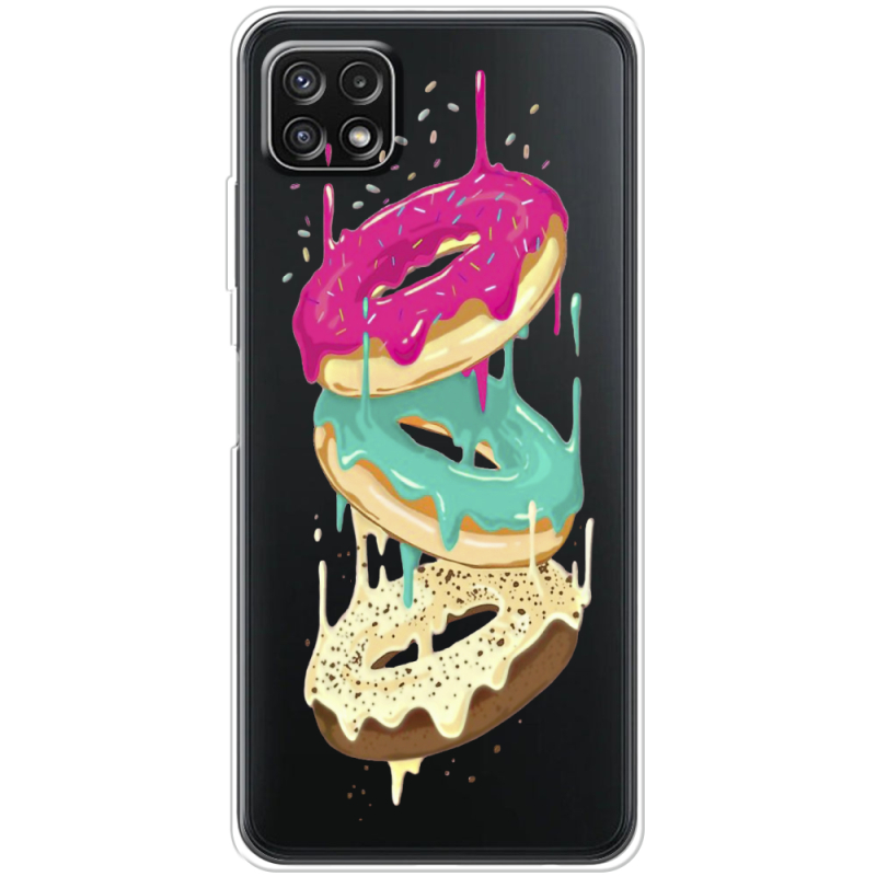 Прозрачный чехол BoxFace Samsung Galaxy A22 5G (A226) Donuts