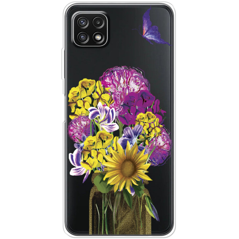 Прозрачный чехол BoxFace Samsung Galaxy A22 5G (A226) My Bouquet