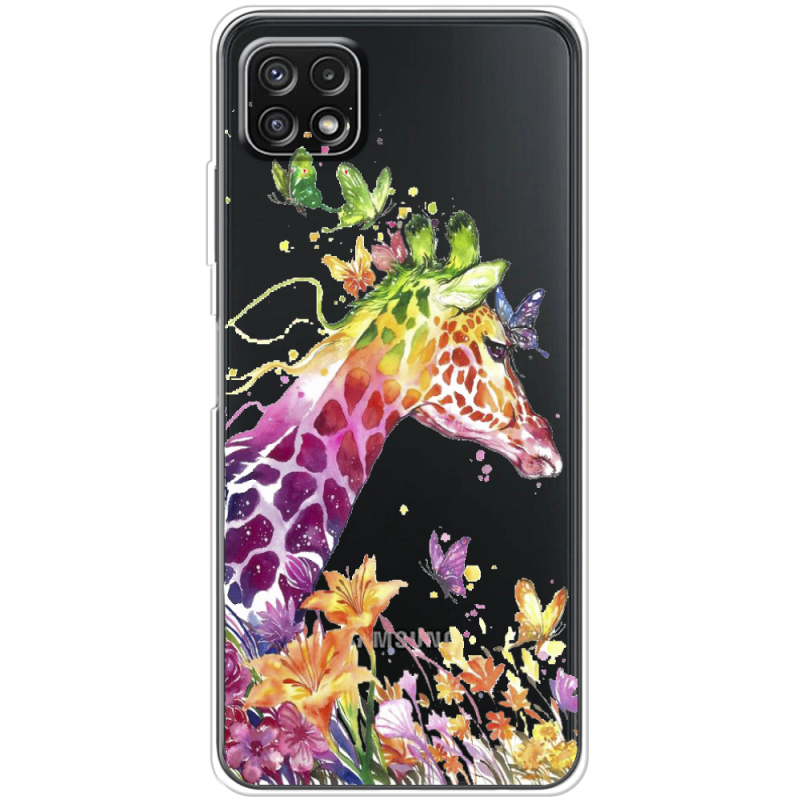 Прозрачный чехол BoxFace Samsung Galaxy A22 5G (A226) Colorful Giraffe