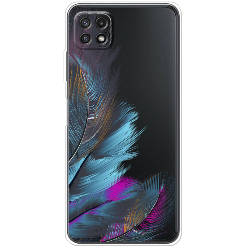 Прозрачный чехол BoxFace Samsung Galaxy A22 5G (A226) Feathers
