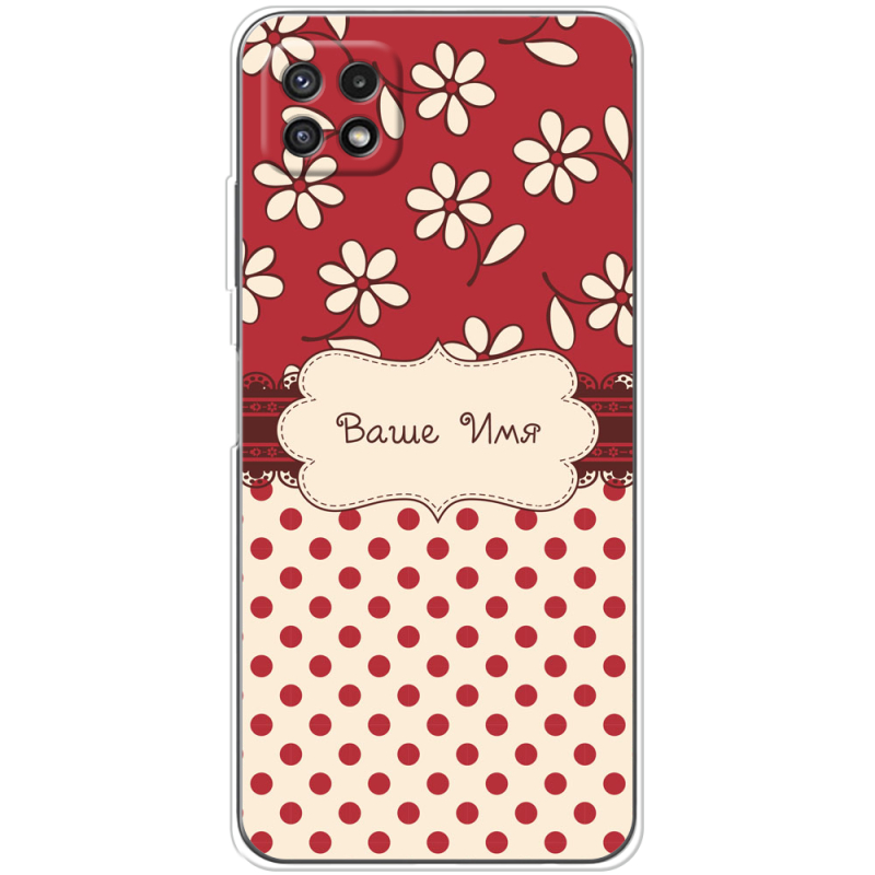 Чехол BoxFace Samsung Galaxy A22 5G (A226) Именной Polka Dots