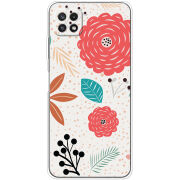 Чехол BoxFace Samsung Galaxy A22 5G (A226) Line Flowers