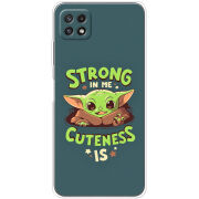 Чехол BoxFace Samsung Galaxy A22 5G (A226) Strong in me Cuteness is