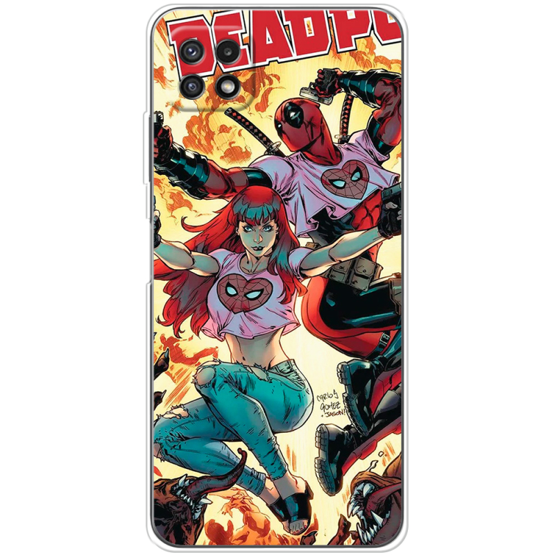 Чехол BoxFace Samsung Galaxy A22 5G (A226) Deadpool and Mary Jane