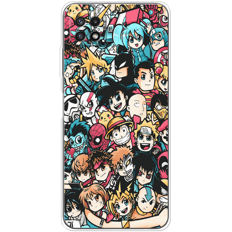 Чехол BoxFace Samsung Galaxy A22 5G (A226) Anime Stickers