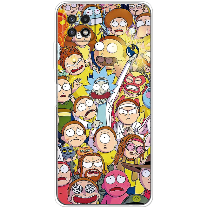 Чехол BoxFace Samsung Galaxy A22 5G (A226) Rick and Morty