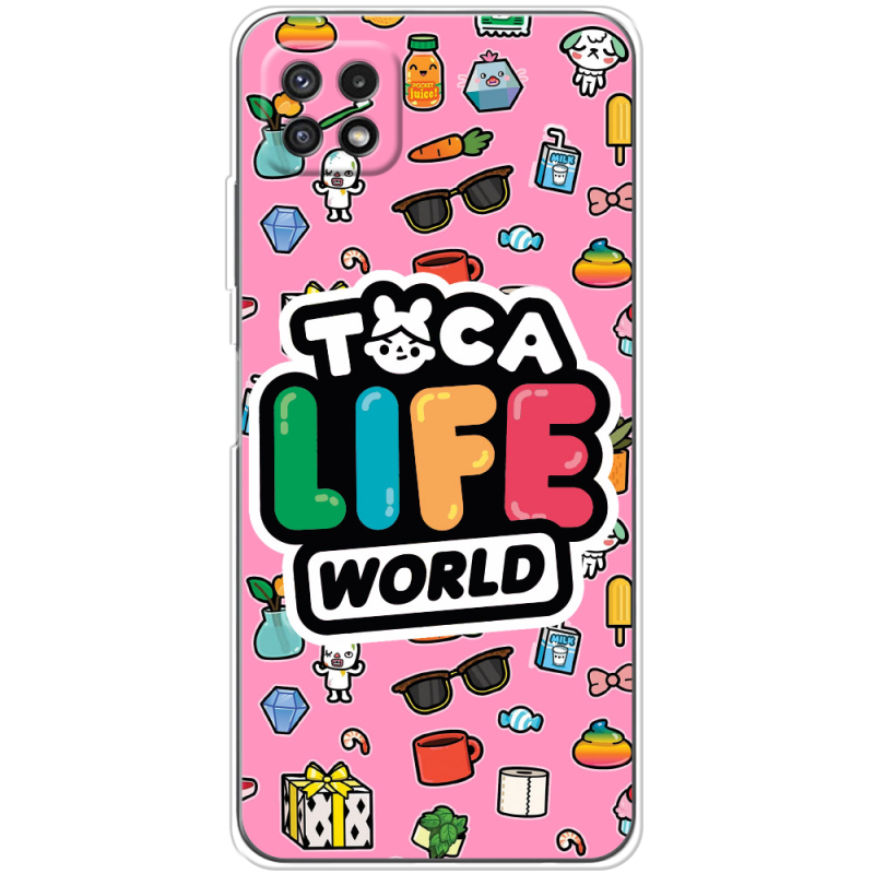 Чехол BoxFace Samsung Galaxy A22 5G (A226) Toca Boca Life World