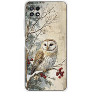 Чехол BoxFace Samsung Galaxy A22 5G (A226) Christmas Owl