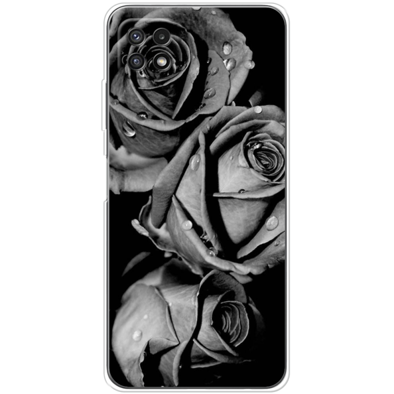 Чехол BoxFace Samsung Galaxy A22 5G (A226) Black and White Roses