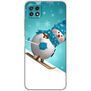 Чехол BoxFace Samsung Galaxy A22 5G (A226) Skier Snowman
