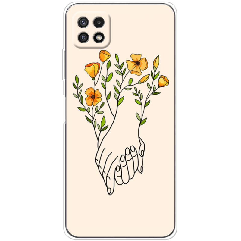 Чехол BoxFace Samsung Galaxy A22 5G (A226) Flower Hands