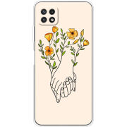 Чехол BoxFace Samsung Galaxy A22 5G (A226) Flower Hands