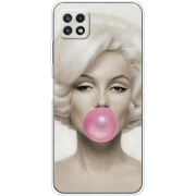 Чехол BoxFace Samsung Galaxy A22 5G (A226) Marilyn Monroe Bubble Gum