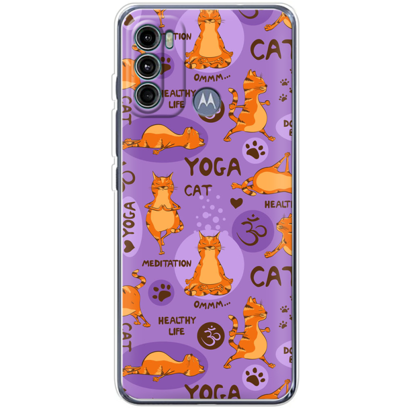 Чехол BoxFace Motorola G60 Yoga Cat