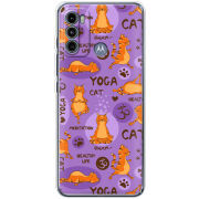 Чехол BoxFace Motorola G60 Yoga Cat