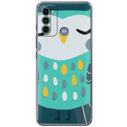 Чехол BoxFace Motorola G60 Green Owl