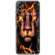 Чехол BoxFace Motorola G60 Fire Lion