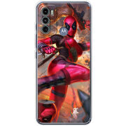 Чехол BoxFace Motorola G60 Woman Deadpool