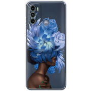 Чехол BoxFace Motorola G60 Exquisite Blue Flowers