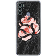 Чехол BoxFace Motorola G60 Snake Rose