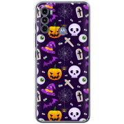 Чехол BoxFace Motorola G60 Halloween Purple Mood