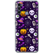 Чехол BoxFace Motorola G60 Halloween Purple Mood