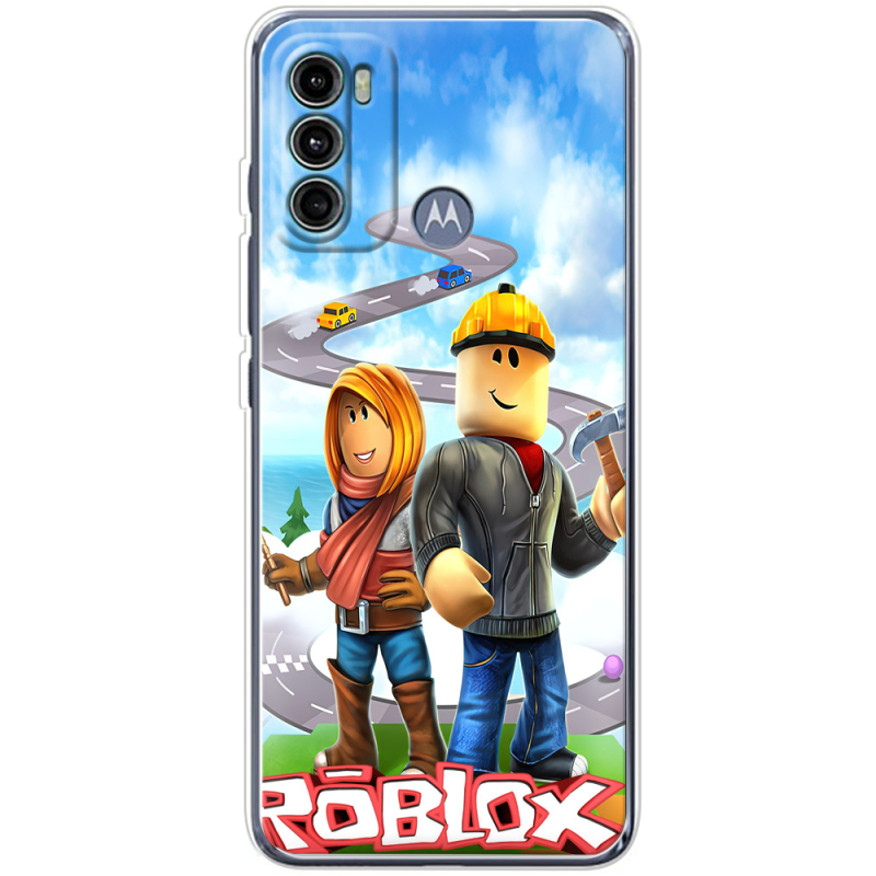 Чехол BoxFace Motorola G60 Roblox Білдерман