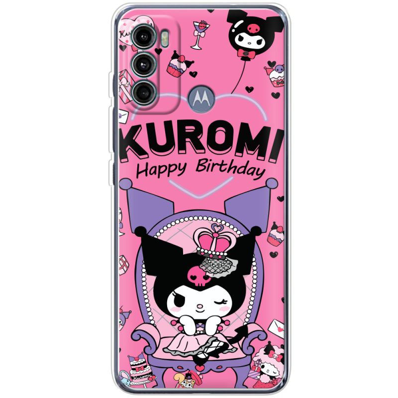 Чехол BoxFace Motorola G60 День народження Kuromi