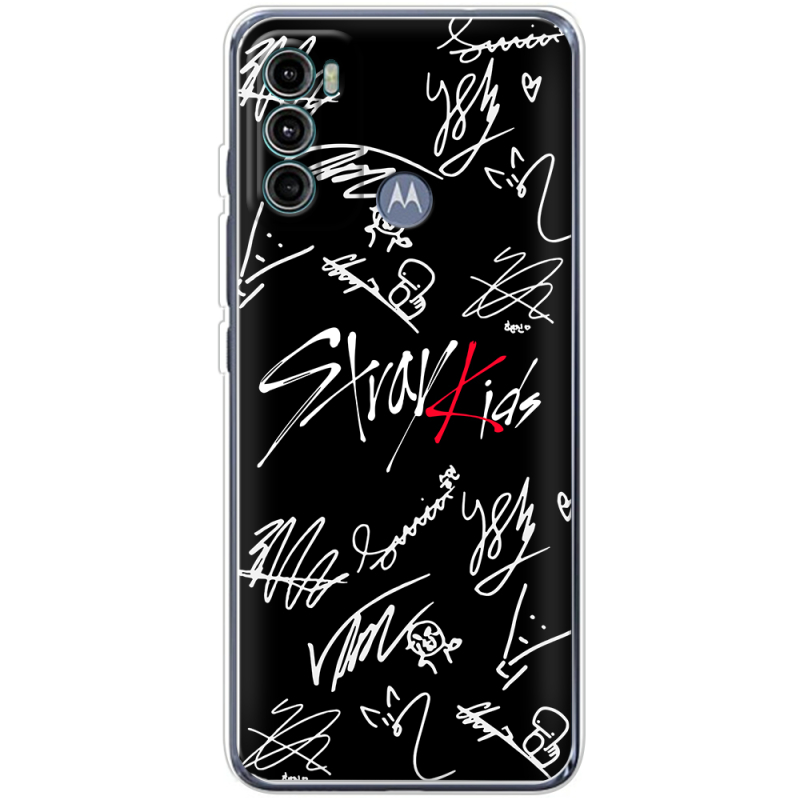 Чехол BoxFace Motorola G60 Stray Kids автограф