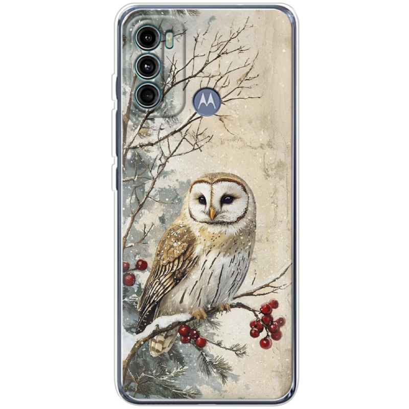 Чехол BoxFace Motorola G60 Christmas Owl