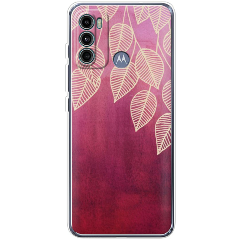 Чехол BoxFace Motorola G60 Gold Leaves