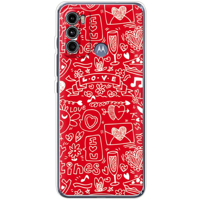 Чехол BoxFace Motorola G60 Happy Valentines