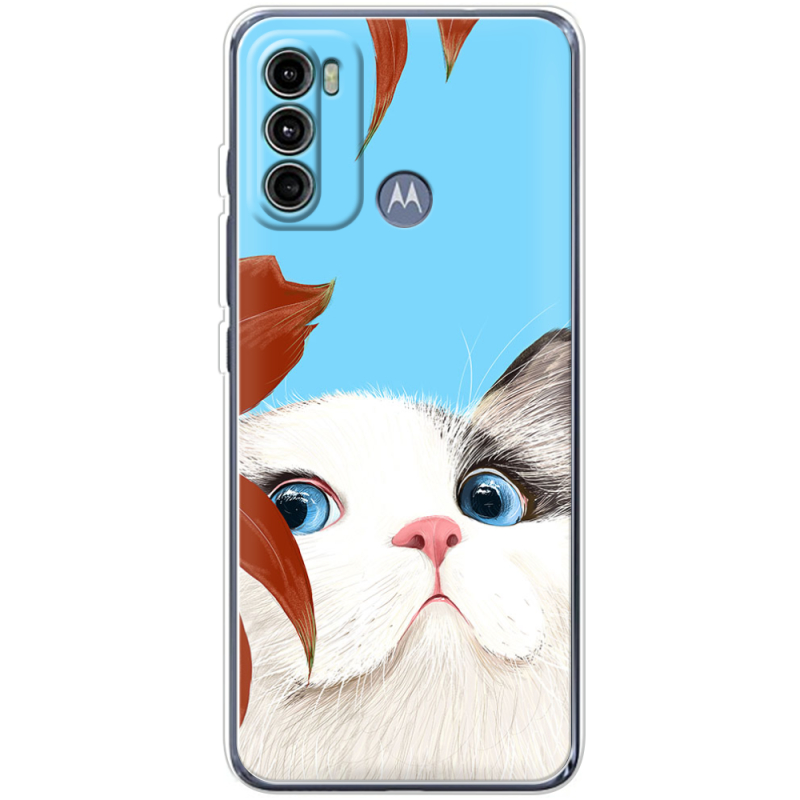 Чехол BoxFace Motorola G60 Wondering Cat