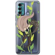 Прозрачный чехол BoxFace Motorola G60 Cute Mermaid