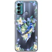 Прозрачный чехол BoxFace Motorola G60 Spring Bird