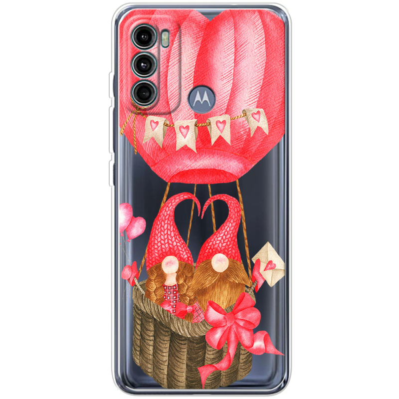 Прозрачный чехол BoxFace Motorola G60 Valentine Dwarfs