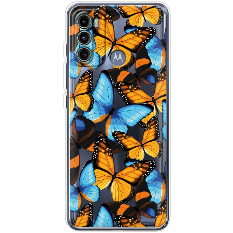 Прозрачный чехол BoxFace Motorola G60 Butterfly Morpho