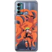 Прозрачный чехол BoxFace Motorola G60 Naruto and Kurama